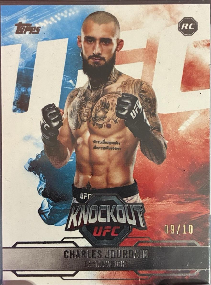 Charles Jourdain 2025 Topps Knockout UFC Base #49 Black