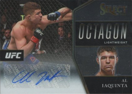 Al Iaquinta 2021 Panini Select UFC Octagon Action Signatures #24 Tie Dye Prizms