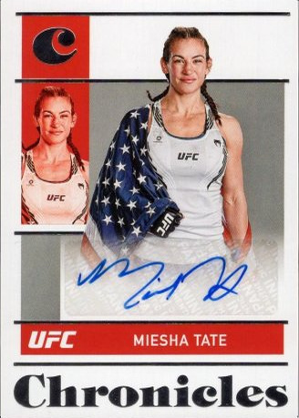 Miesha Tate 2022 Panini Chronicles UFC Chronicles Signatures #37 Platinum