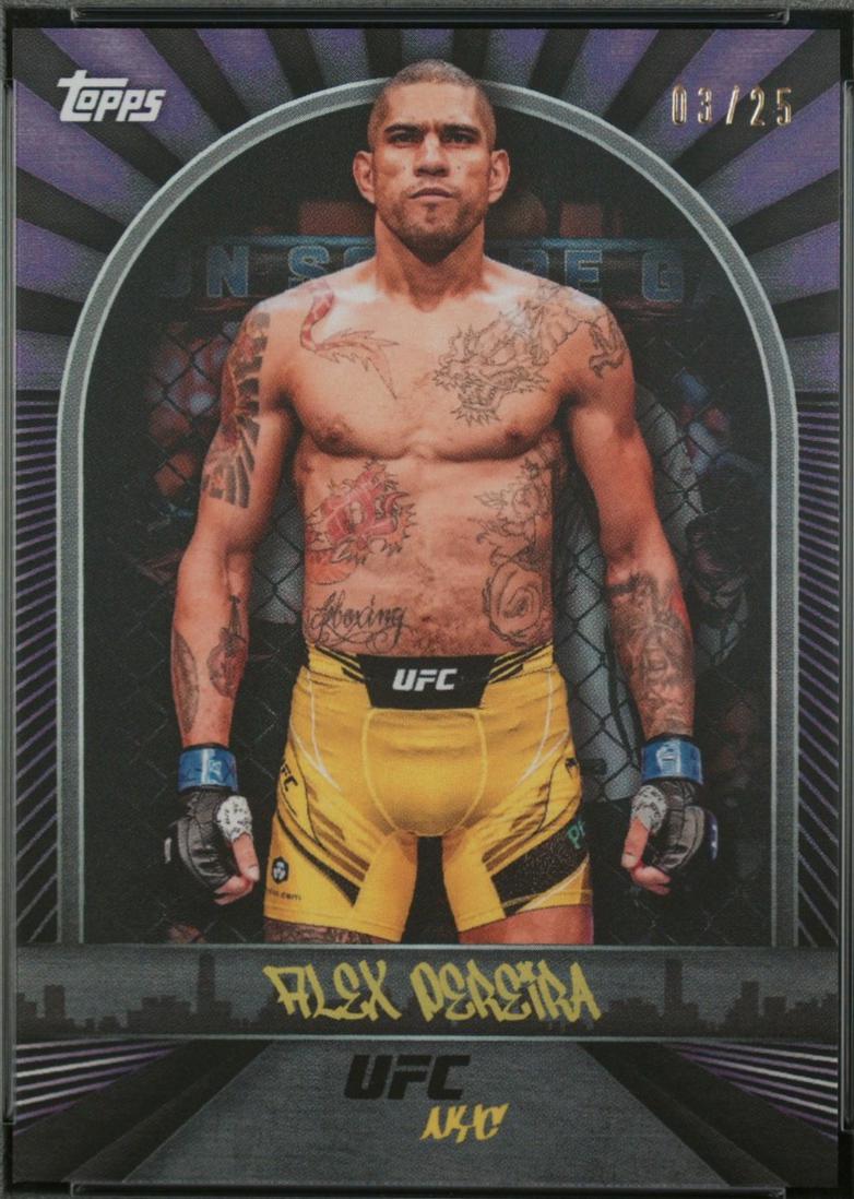 Alex Pereira 2024 Topps UFC NYC Base #28 Purple