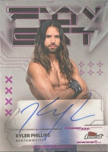 Kyler Phillips 2025 Topps Finest UFC Finest Autographs #FA-KP Black Refractor