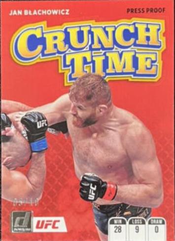 Jan Błachowicz 2022 Panini Donruss UFC Crunch Time #14 Press Proof Gold