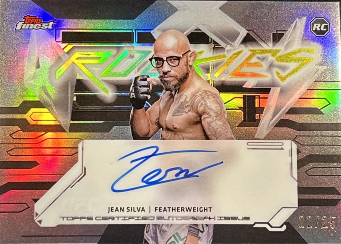 Jean Silva 2025 Topps Finest UFC Finest Rookie Autographs #FRA-JS Black Refractor