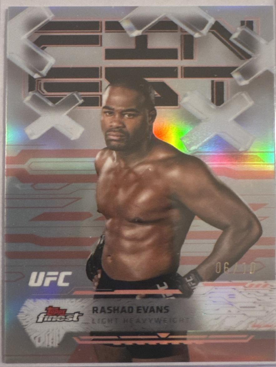 Rashad Evans 2025 Topps Finest UFC Base Common #86 Red Refractor