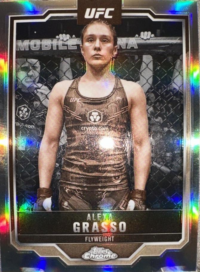 Alexa Grasso 2025 Topps Chrome UFC Base #14 Sepia Refractor