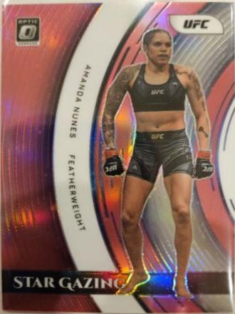 Amanda Nunes 2022 Panini Donruss Optic UFC Star Gazing #5 Pink