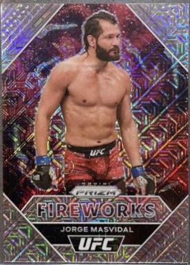 Jorge Masvidal 2021 Panini Prizm UFC Fireworks #16 Mojo