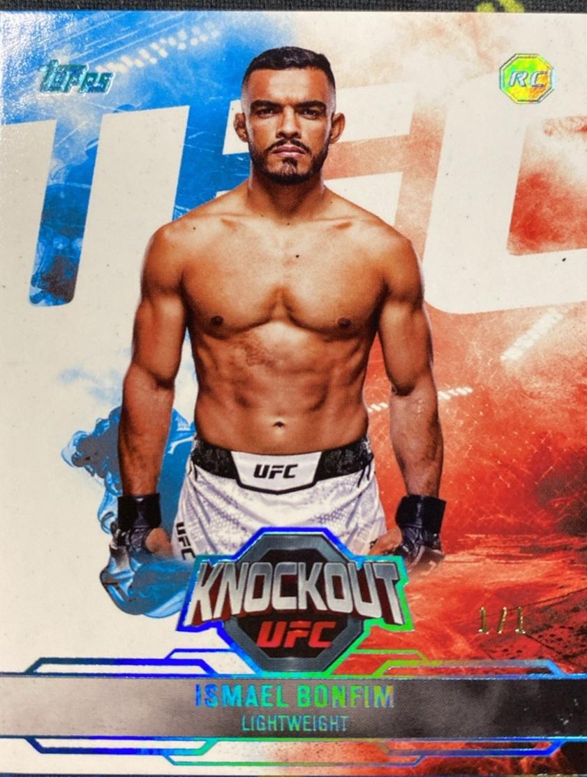 Ismael Bonfim 2025 Topps Knockout UFC Base #64 Platinum