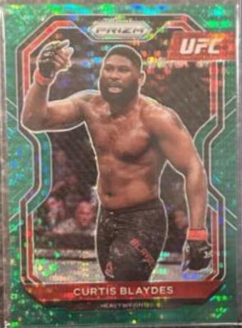 Curtis Blaydes 2021 Panini Prizm UFC Base #50 Green Pulsar