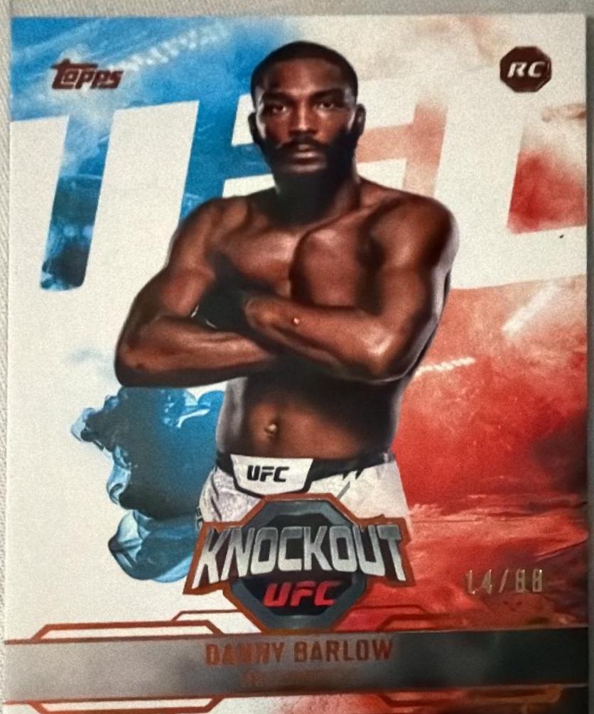 Danny Barlow 2025 Topps Knockout UFC Base #95 Orange