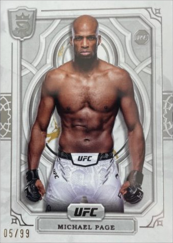 Michael Page 2024 Topps Royalty UFC Base #48 Platinum