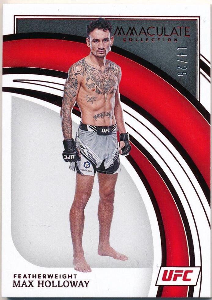 Max Holloway 2022 Panini Immaculate UFC Base #36 Red