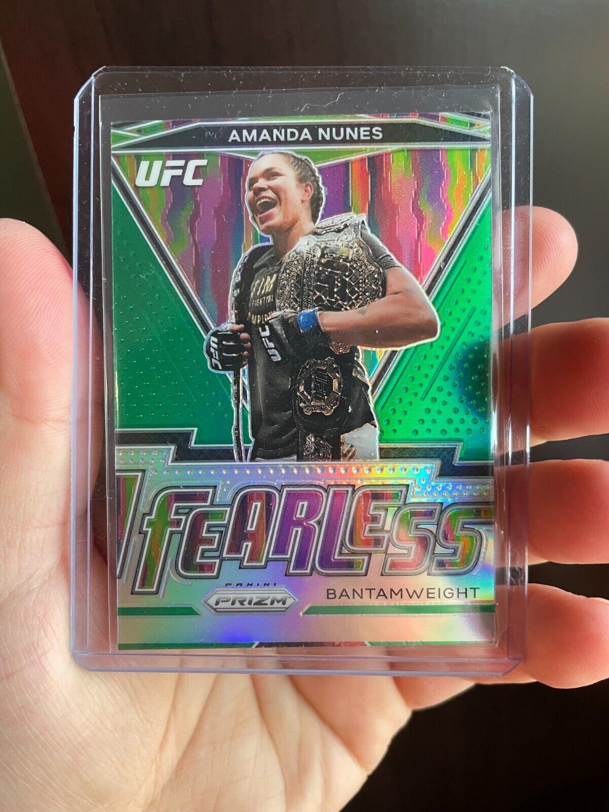Amanda Nunes 2021 Panini Prizm UFC Fearless #16 Green