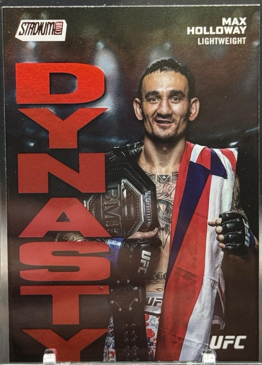 Max Holloway 2025 Topps Stadium Club UFC Dynasty and Destiny #DD-7 Red
