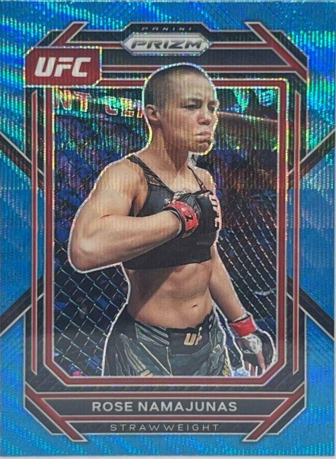 Rose Namajunas 2023 Panini Prizm UFC Base #136 Blue Wave