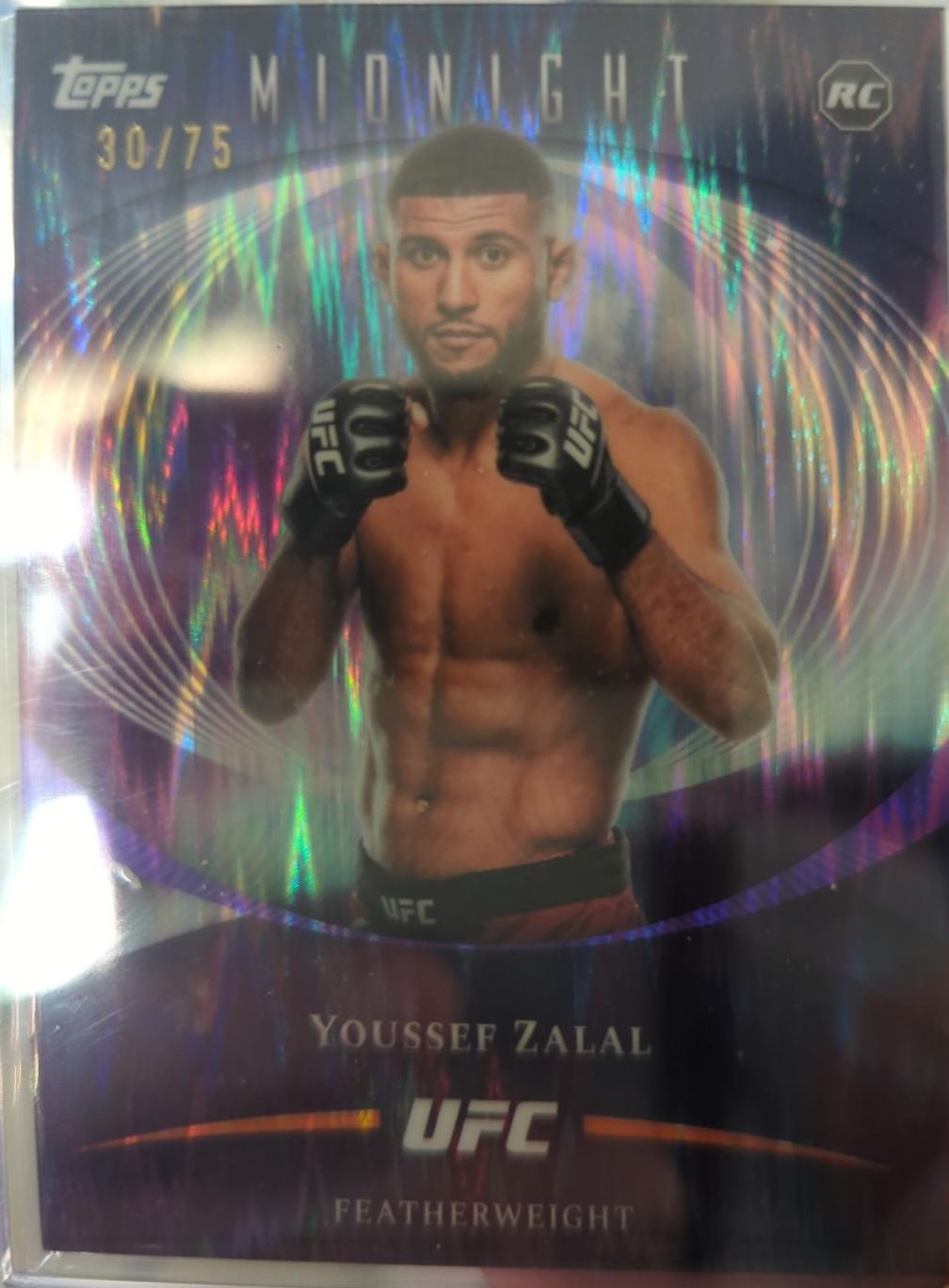 Youssef Zalal 2026 Topps Midnight UFC Base #46 Dusk