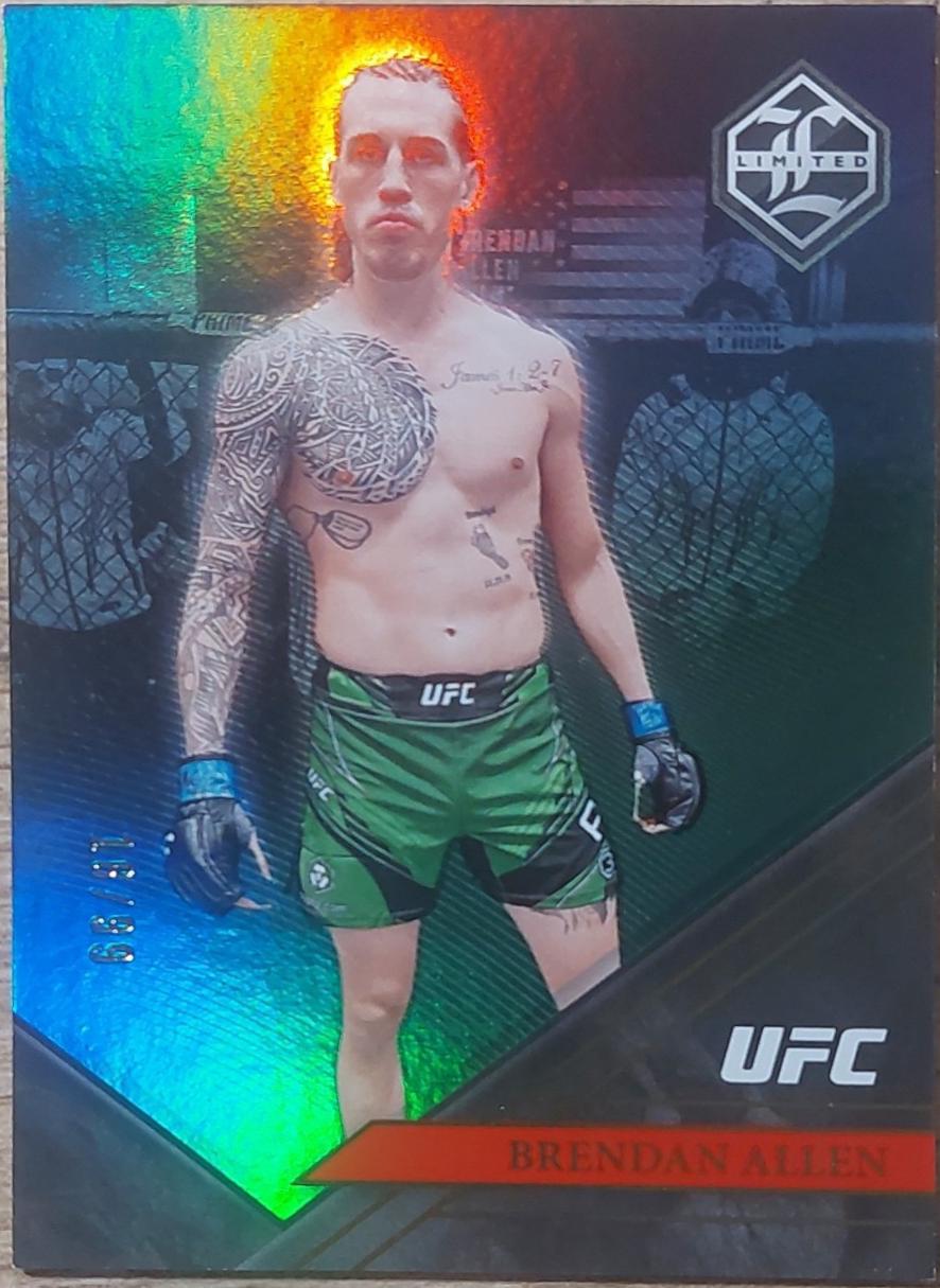 Brendan Allen 2023 Panini Chronicles UFC Base Limited #218 Green