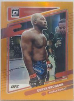Derek Brunson 2022 Panini Donruss Optic UFC Base #46 Orange