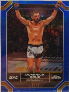 Dominick Cruz 2024 Topps Chrome UFC Base #60 Blue Refractor