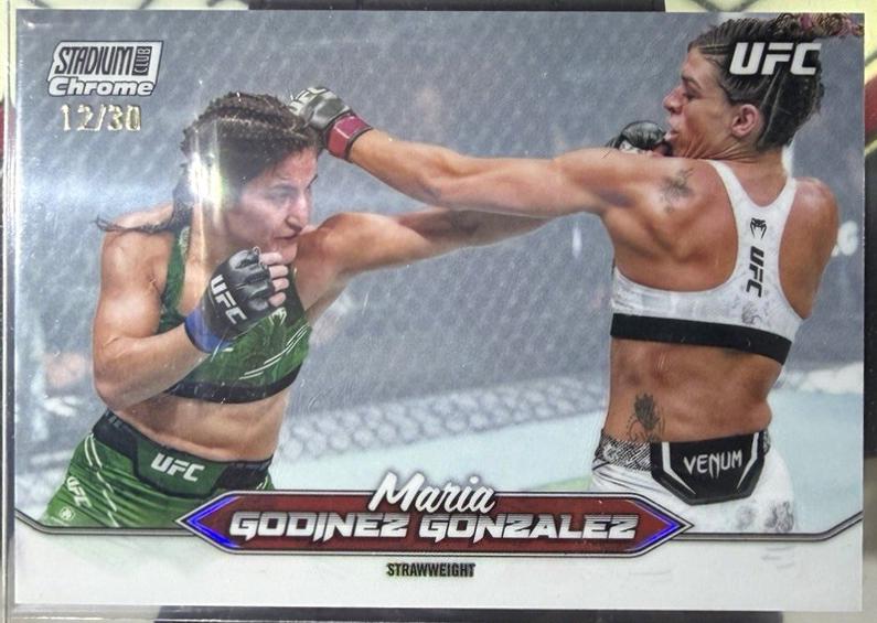 Maria Godinez Gonzalez 2025 Topps Stadium Club UFC Base Chrome #C-92 Green Refractor