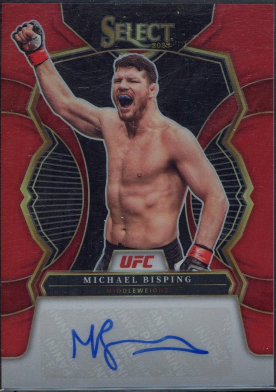 Michael Bisping 2023 Panini Select UFC Signatures #5 Flash