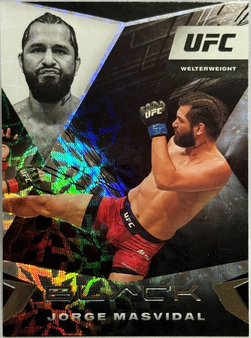 Jorge Masvidal 2021 Panini Chronicles UFC Base Black #112 Asia