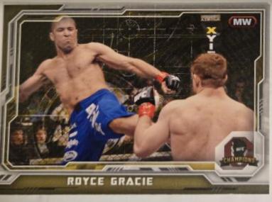 Royce Gracie 2014 Topps UFC Champions Base #1 Gold Champions Predictor