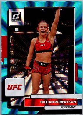 Gillian Robertson 2023 Panini Donruss UFC Base #173 Teal Laser
