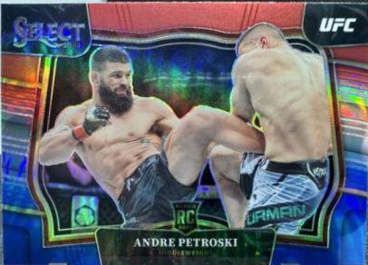 Andre Petroski 2023 Panini Select UFC Octagonside #224 Silver Die Cut