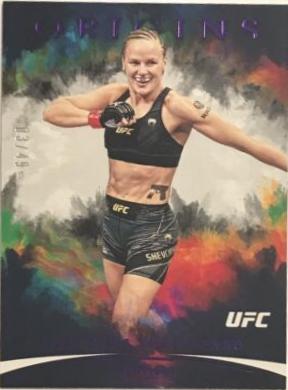 Valentina Shevchenko 2022 Panini Chronicles UFC Base Origins #134 Purple