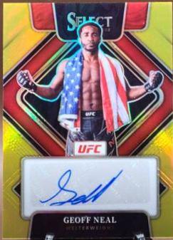 Geoff Neal 2022 Panini Select UFC Signatures #32 Black Disco