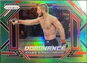 Khabib Nurmagomedov 2023 Panini Prizm UFC Dominance #18 Green