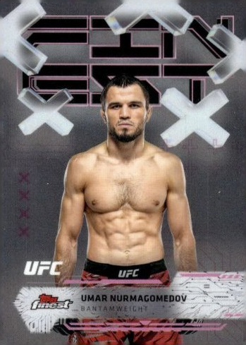 Umar Nurmagomedov 2025 Topps Finest UFC Base Common #23 Purple Checkerboard Refractor
