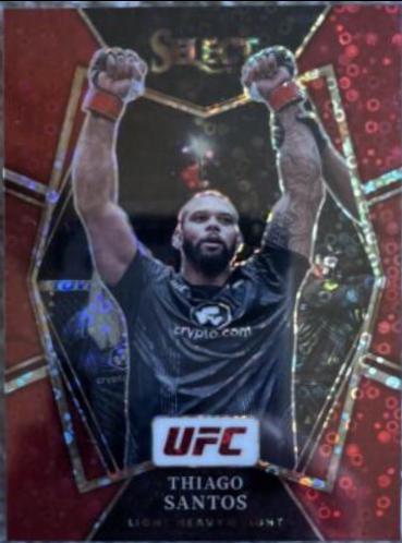 Thiago Santos 2022 Panini Select UFC Premier Level #144 Red Disco