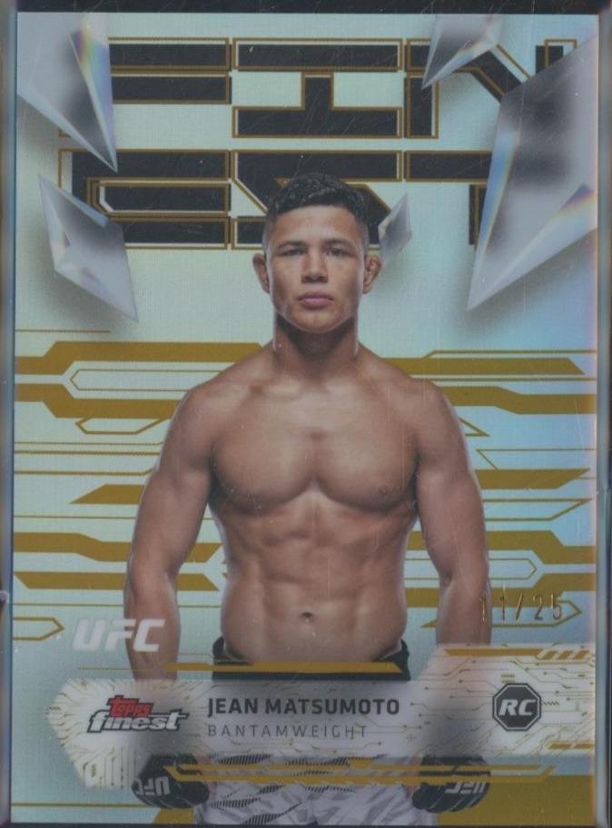 Jean Matsumoto 2025 Topps Finest UFC Base Uncommon #134 Gold Refractor