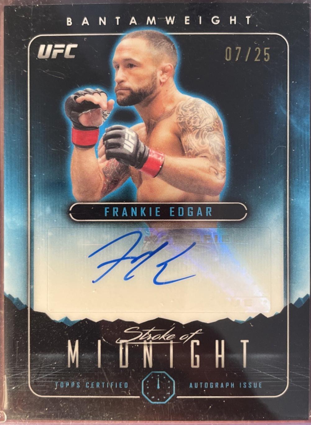 Frankie Edgar 2024 Topps Midnight UFC Stroke of Midnight Autographs #SMA-FER Moonrise