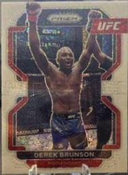 Derek Brunson 2022 Panini Prizm UFC Base #191 White Sparkle