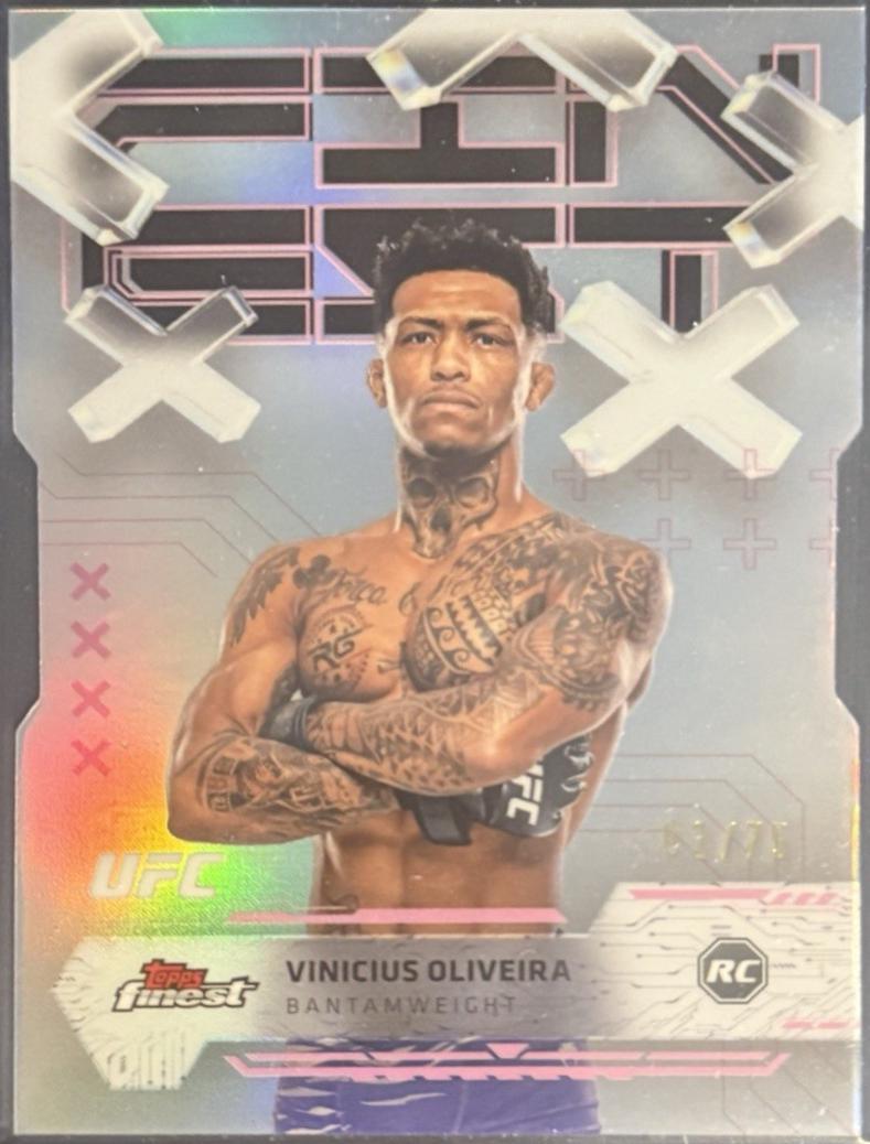 Vinicius Oliveira 2025 Topps Finest UFC Base Common #93 Die-Cut Refractor
