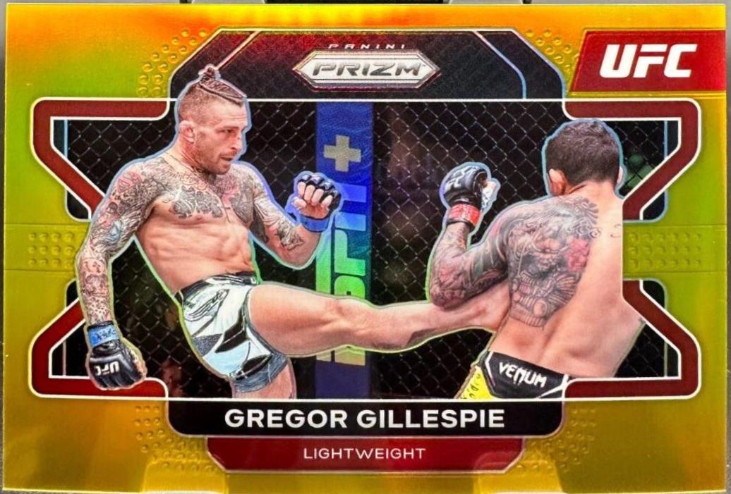 Gregor Gillespie 2022 Panini Prizm UFC Base #91 Gold