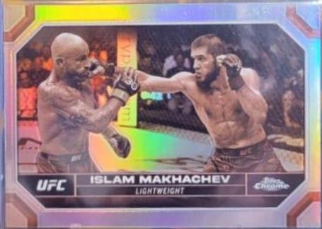 Islam Makhachev 2024 Topps Chrome UFC Base #80 Sepia Refractor