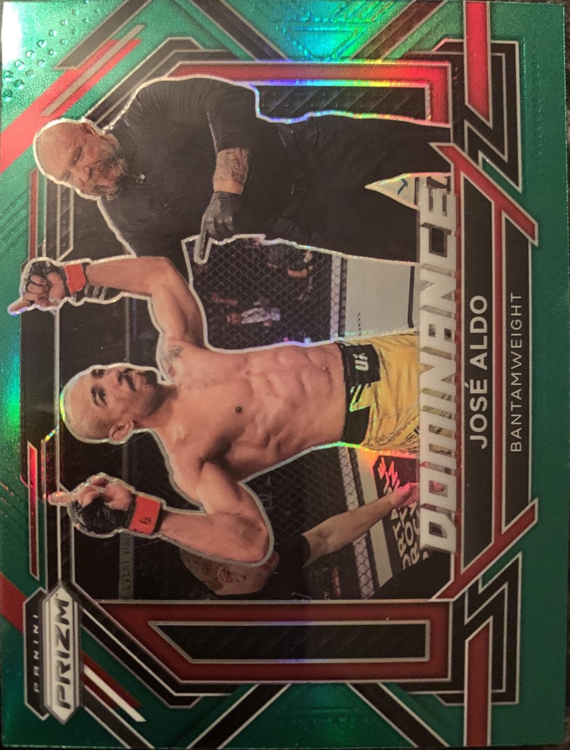 José Aldo 2023 Panini Prizm UFC Dominance #27 Green