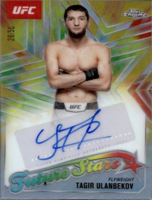 Tagir Ulanbekov 2025 Topps Chrome UFC Future Stars Autographs #FSA-TU Red Refractor