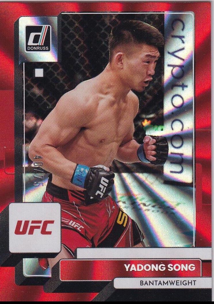 Song Yadong 2023 Panini Donruss UFC Base #129 Red Laser