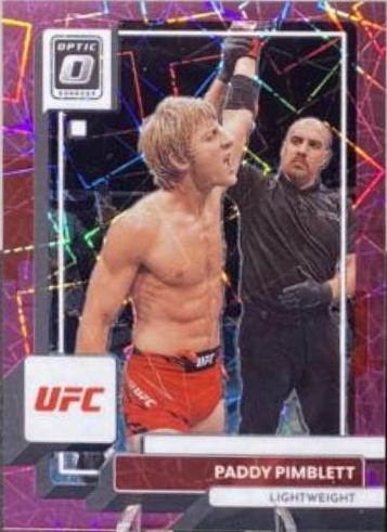 Paddy Pimblett 2023 Panini Donruss Optic UFC Base #96 Pink Velocity