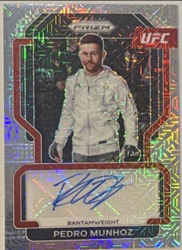 Pedro Munhoz 2022 Panini Prizm UFC Signatures #SG-PMZ Mojo