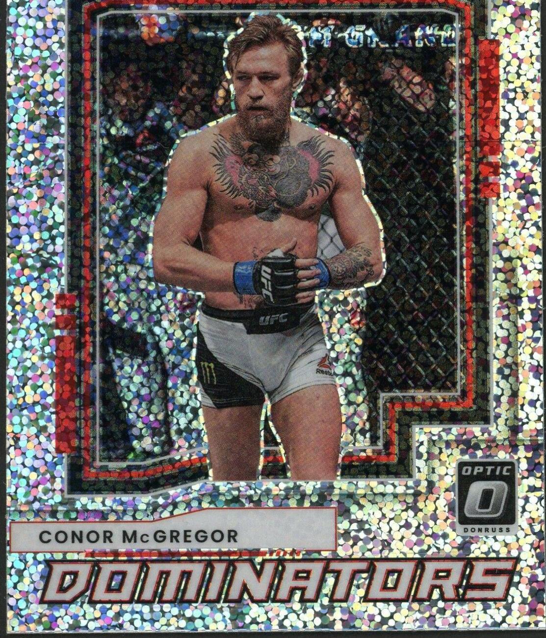 Conor McGregor 2022 Panini Donruss Optic UFC Dominators #2 White Sparkle