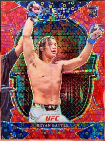 Bryan Battle 2023 Panini Prizm Under Card UFC Base #58 Red