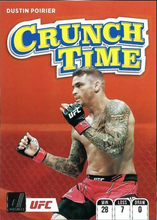 Dustin Poirier 2022 Panini Donruss UFC Crunch Time #15 Press Proof Gold