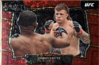 Jimmy Crute 2023 Panini Select UFC Octagonside #231 Red Disco