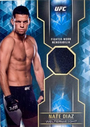 Nate Diaz 2017 Topps UFC Knockout Knockout Relics #KR-ND Green